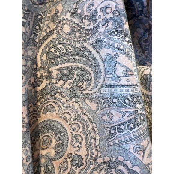 Vintage Y2K Chelsea Campbell Silk Wrap Skirt Pale Pink Paisley Print - Picture 5 of 5